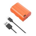 SmallRig 4966 EN-EL15C Batteria ricaricabile con attacco USB-C (Orange)
