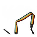 Polaroid Camera Strap Flat- Rainbow Black