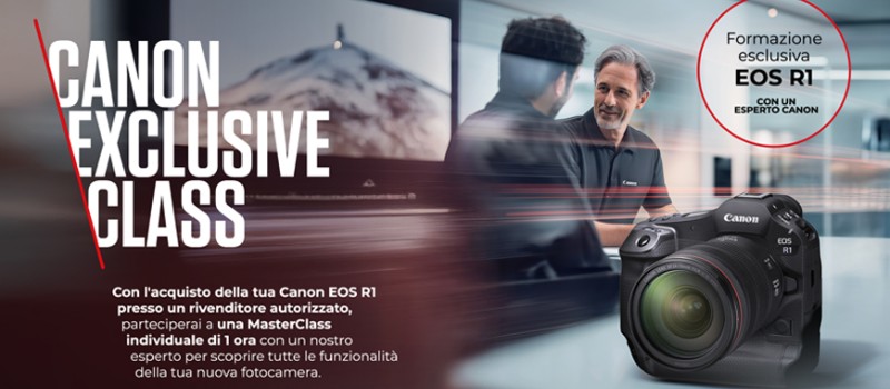 Canon novità esclusiva: Masterclass privata con Canon Eos R1