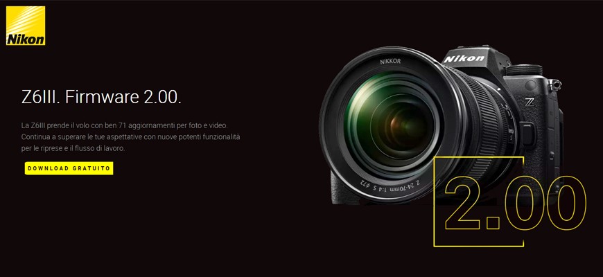 Nikon Z6III: disponibile il firmware versione 2.00 tutte le novità più importanti