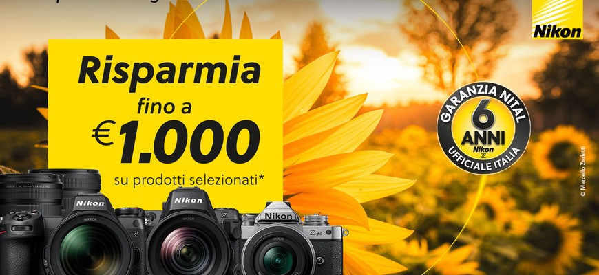 Nikon Promo Yellow Summer sconto in cassa fino al 27 luglio 2026