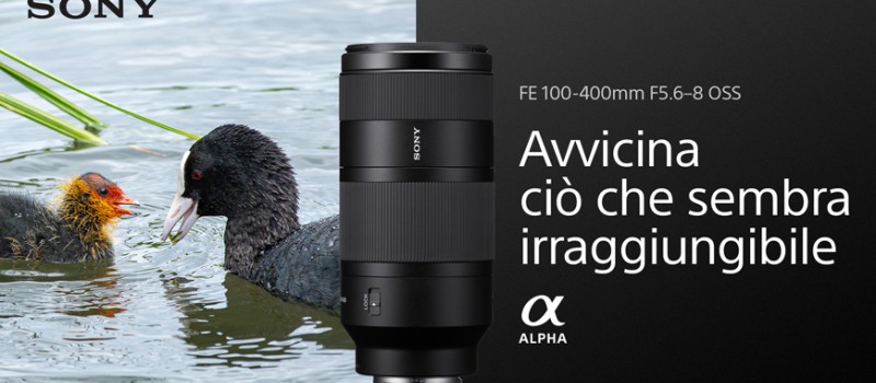 Sony presenta il nuovo FE 100-400mm F5.6-8 OSS: leggero, versatile, pronto all’azione