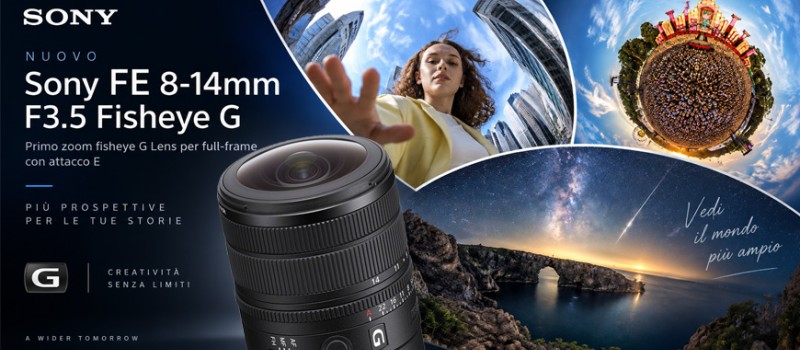 Sony amplia l’ecosistema creativo: arriva il nuovo fisheye G e due monitor per Cinema Line