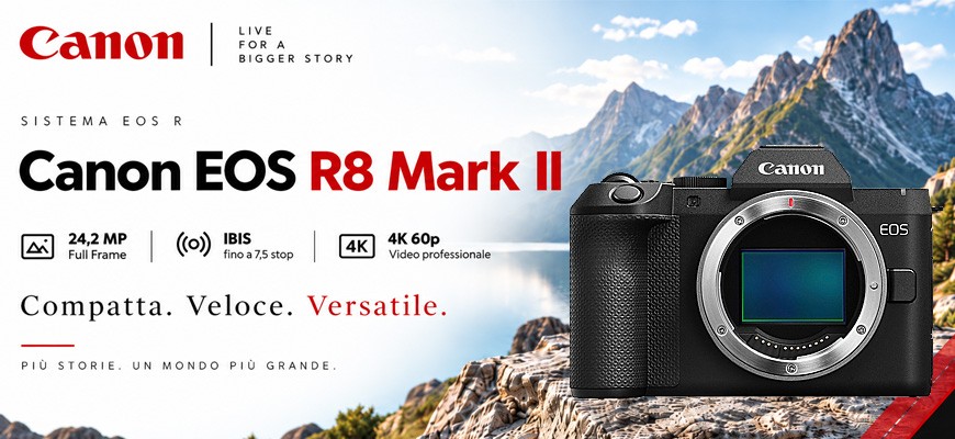Canon EOS R8 Mark II: più veloce, più stabile, ancora più versatile