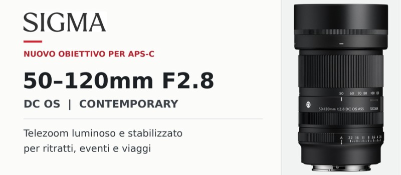 Nuovo Sigma 50–120mm F2.8 DC OS | Contemporary