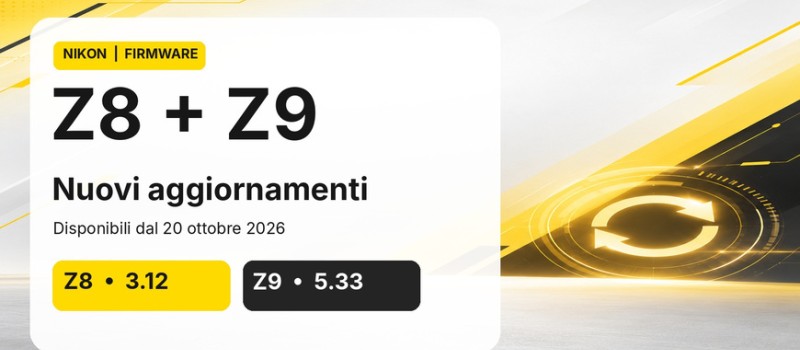 Nikon Z8 e Z9: disponibili i firmware 3.12 e 5.33