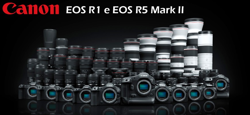 Canon presenta la nuova fotocamera EOS R1 e la nuova EOS R5 Mark II