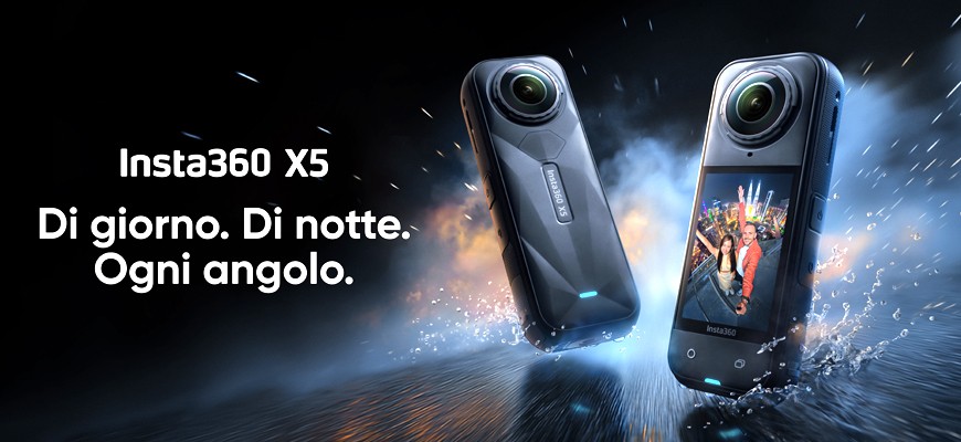 Insta360 presenta la nuova Insta360 X5: di giorno, di notte, da ogni angolazione